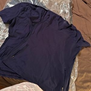 Januu scrub tops navy medium